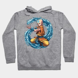 aang as the last air bender in battle position Hoodie